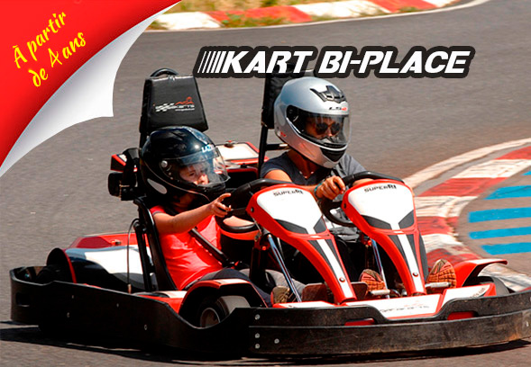 Kart bi-place à Millau en Aveyron occitanie