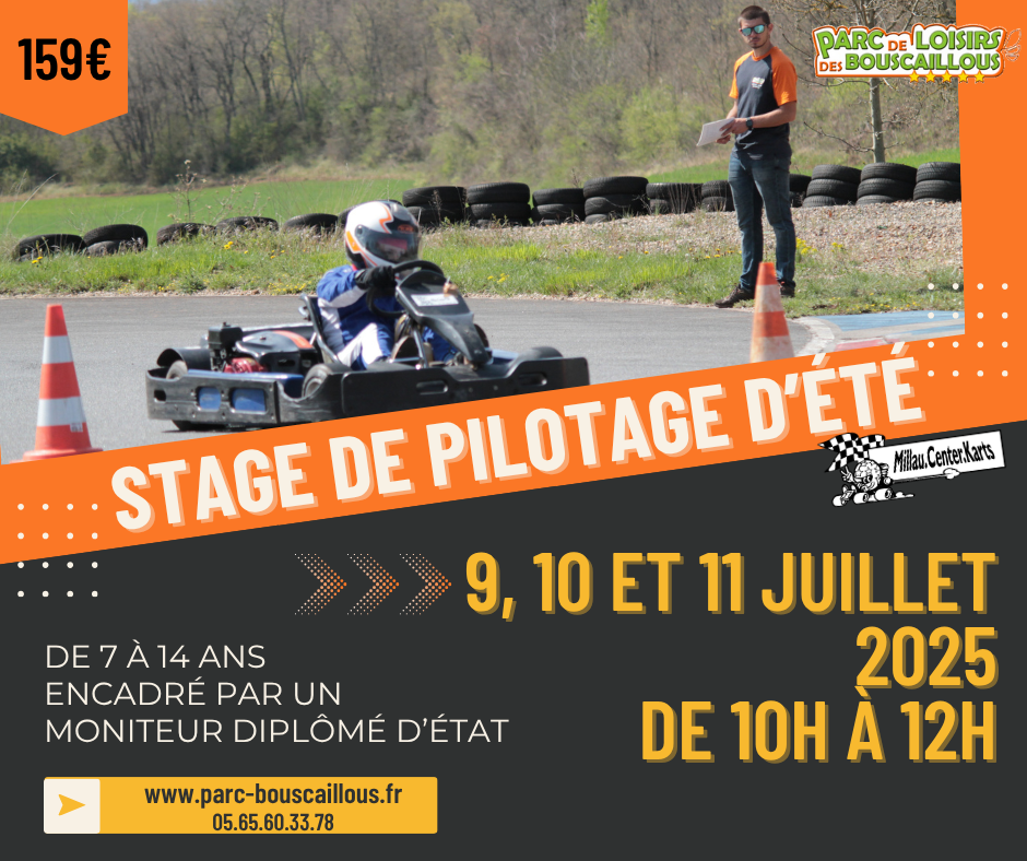 stage karting pilotage été