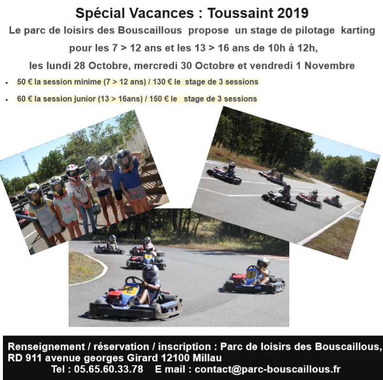 Speciale vacances toussaint